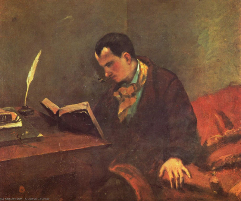 Гюстав Курбе «Портрет Бодлера», 1848 (Музей Фабра в Монпелье)