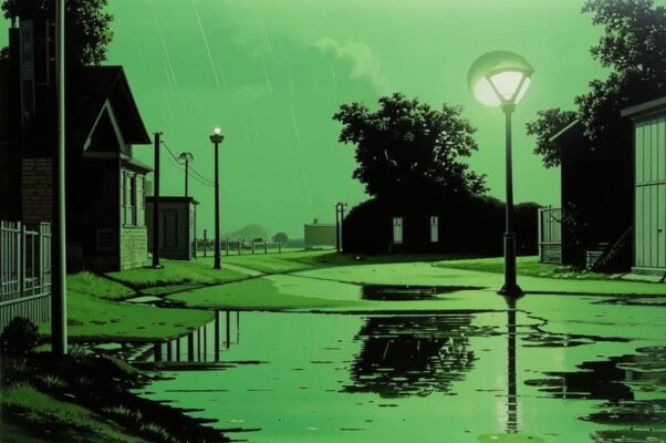 «Промокшая зелень. Бесцветный песок...»