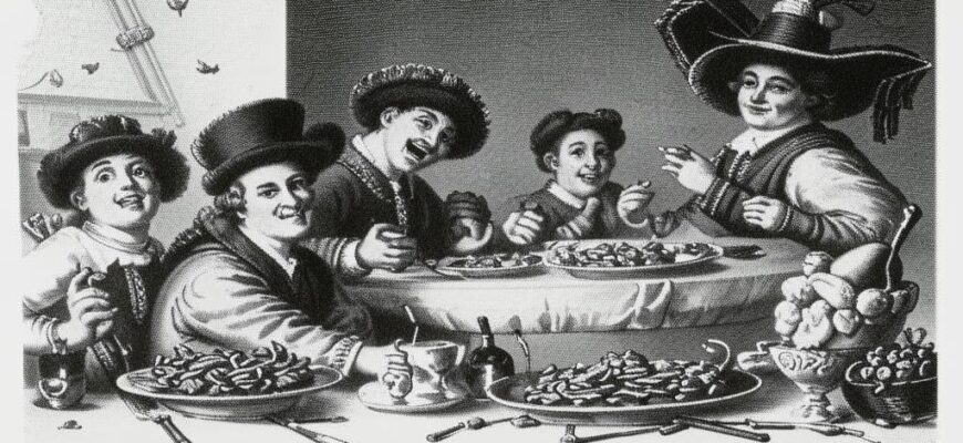 «Памфил забавен за столом...»