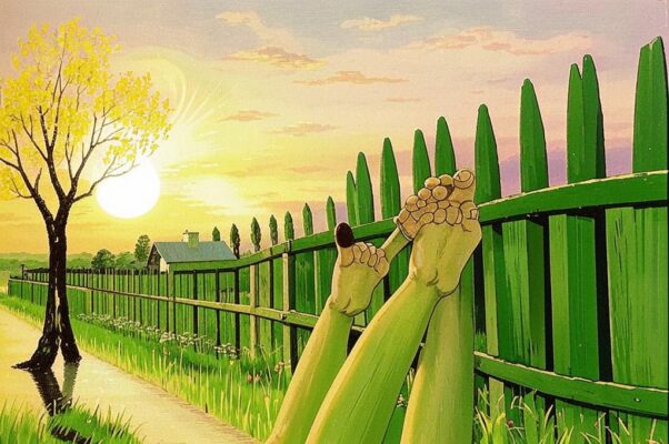 «Розовеет заря, зеленеет плетень...»