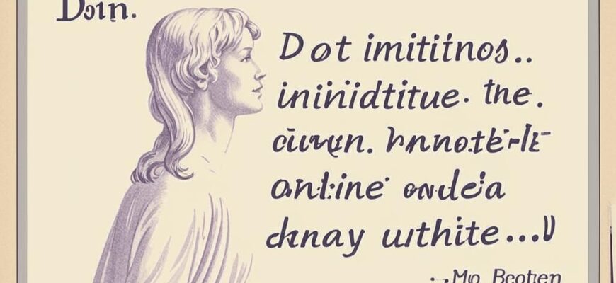 «Не подражай: своеобразен гений...»