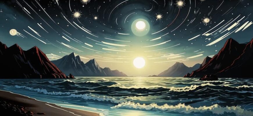 На берегу («Средь пенья волн, в часы их зова…»)