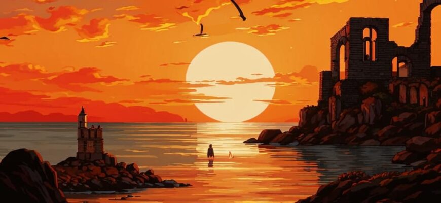 На развалинах замка в Швеции