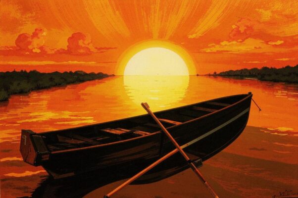 «Ты помнишь — в лодке в час заката...»