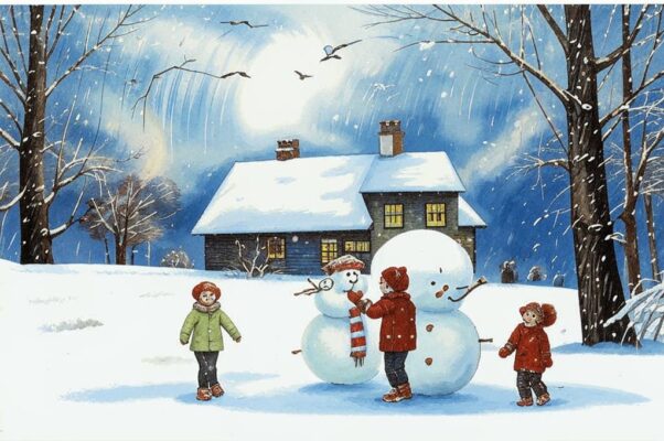 Снег да снег