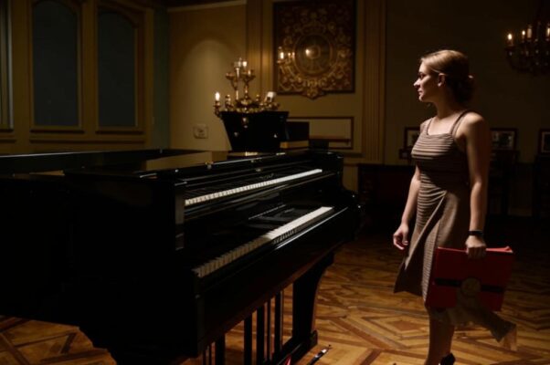 Певица («С хозяйкой под руку, спокойно, величав…»)