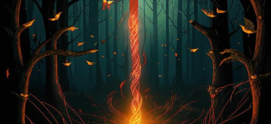 «В провале тьмы тугая огненная нить...»