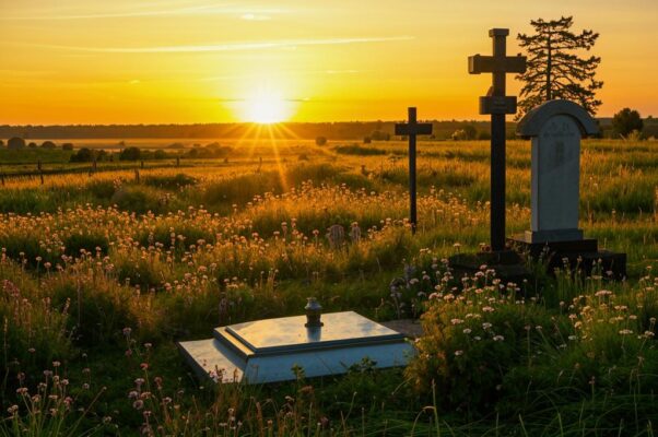 «Ограда, крест, зеленая могила...»
