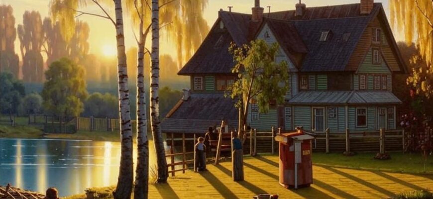 «Еще от дома на дворе...»