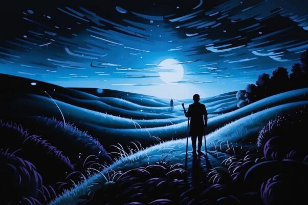 «Стелилась темно-голубая тень...»