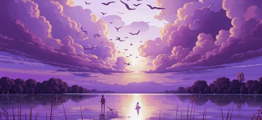 Лебедь («Июньский вечер в облака…»)