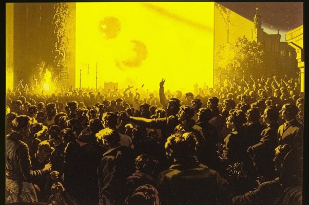 «При жолтом свете веселились...»