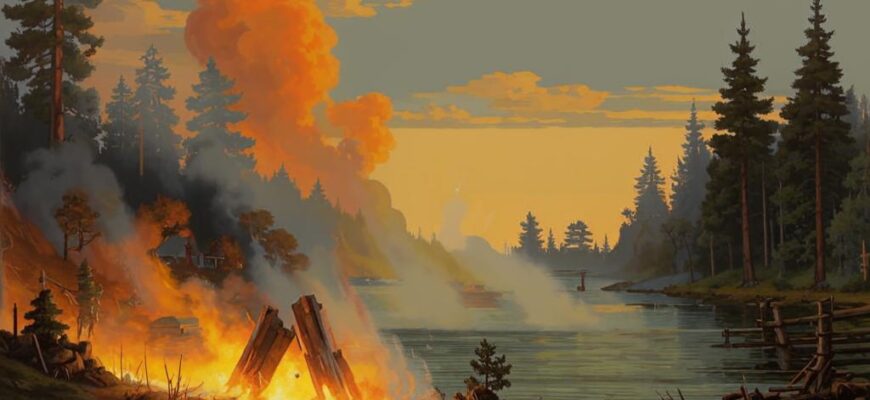 Тайга («Сто верст пожара…»)