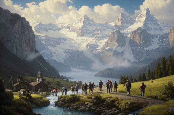 Спор («Как-то раз пред сонмом важны…»)