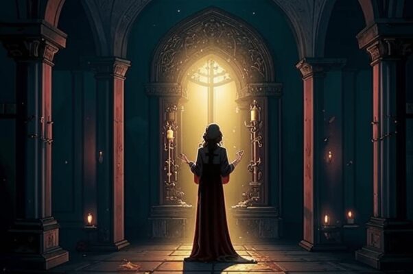 «На темном пороге тайком...»