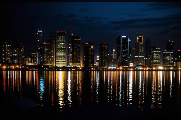 На Неве вечером