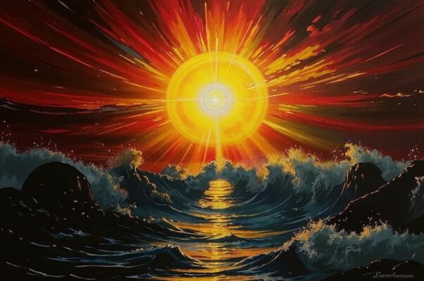 «Мне б солнцем стать! Мне б расписать, горя...»