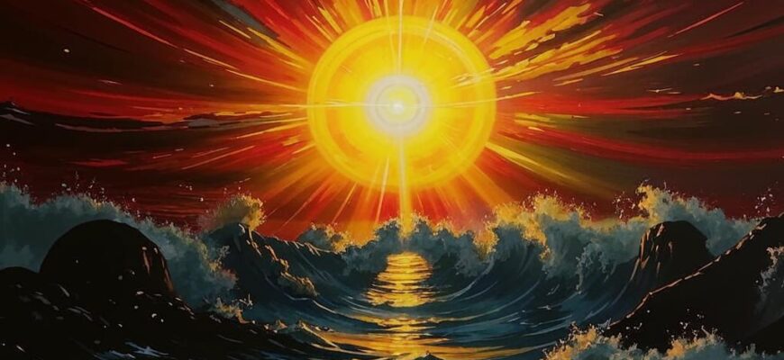 «Мне б солнцем стать! Мне б расписать, горя...»