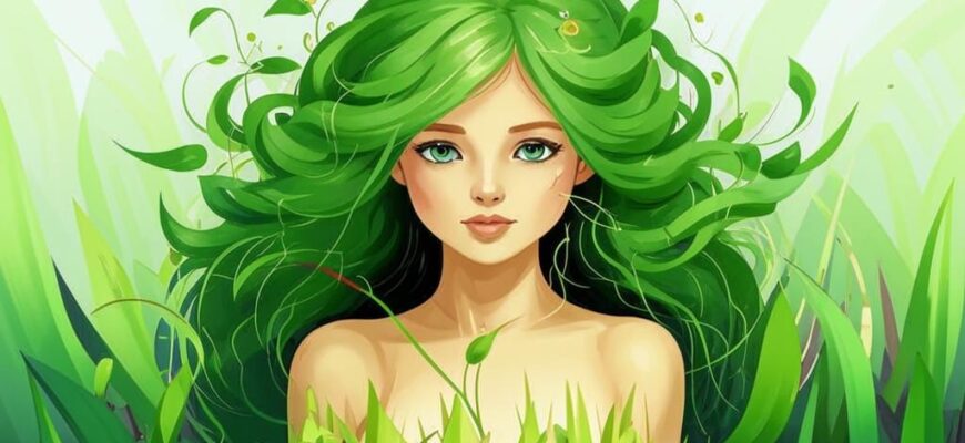 «Мои волосы с зелеными листьями сплетаются...»