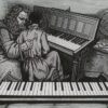 Дева за клавесином