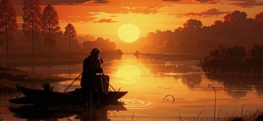 Тишина («Чуть бледнеют янтар…»)