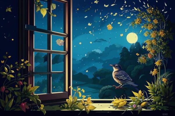 «Вчера у окна мы сидели в молчаньи...»