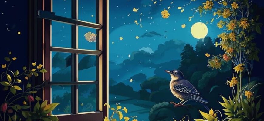 «Вчера у окна мы сидели в молчаньи...»