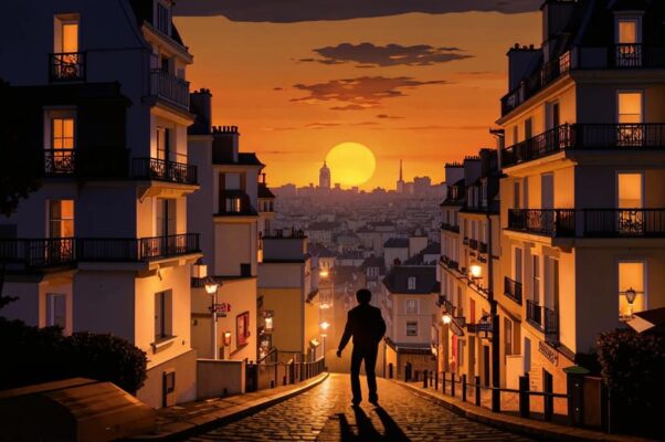 «На Монмартре, в сумерки, в отеле...»