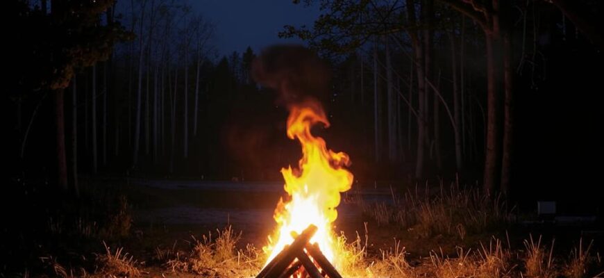 «Костер в ночи безбрежной...»