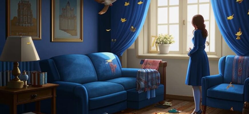 «К ней в пустую гостиную голубь влетел...»