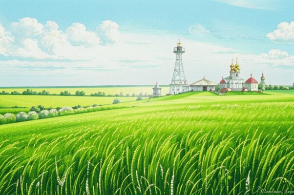 «Река раскинулась. Течет, грустит лениво...»