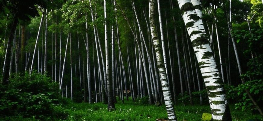 Береза («Береза родная со стволом серебристым…»)