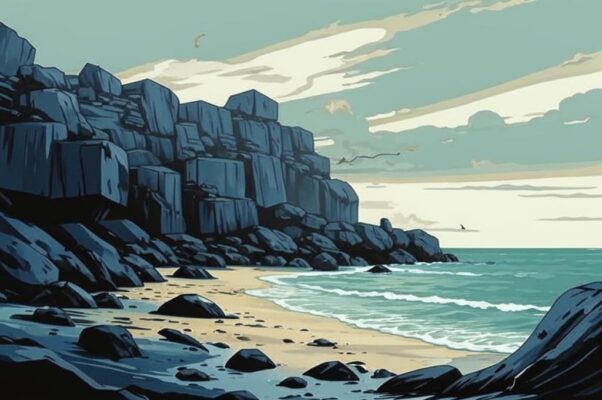 «Берег скалистый высок...»