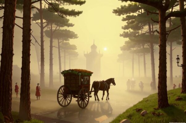 «На июльской заре, чуть в борах...»