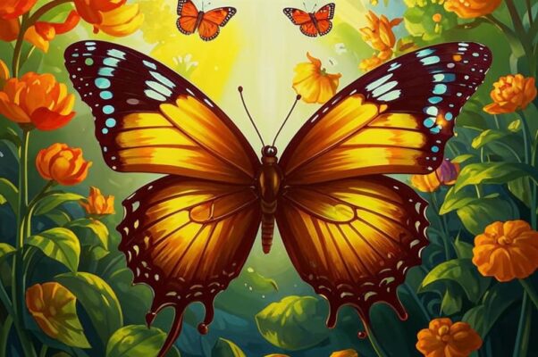 «Бабочка в саду...»