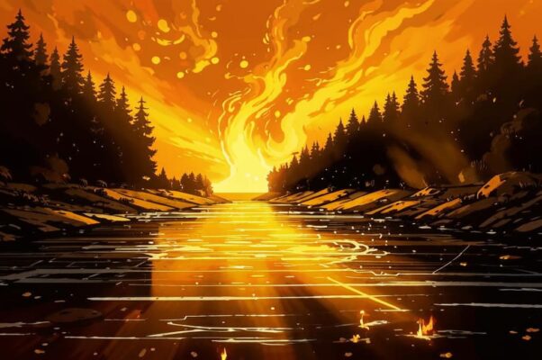 «Берег реки тих...»