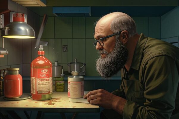 «Больше недели хозяин не брит...»