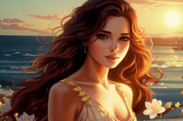 Отрывок («… На берег вышла.  Солнце ткань…»)