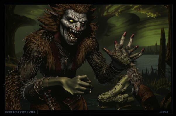 Гость («Это оборотень.  Его выдают глаза…»)