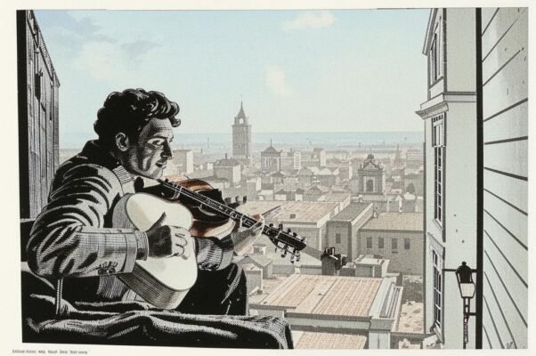 Серенада («Город спит в дали туманной…»)