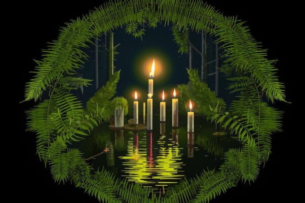 «И вот, берёт она ветвь сосны...»