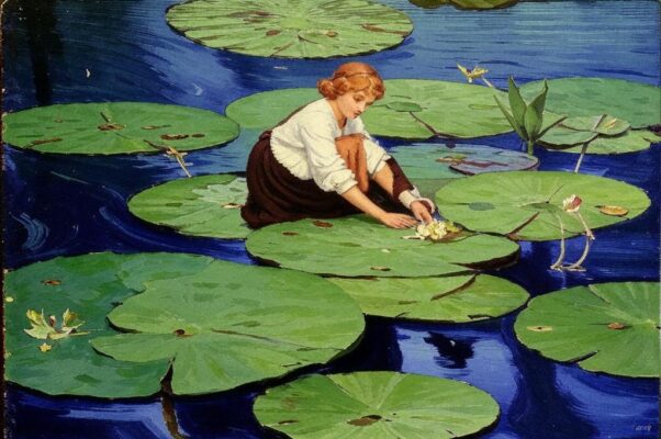 В лодке («Лишь прохладой дохнул водяною…»)