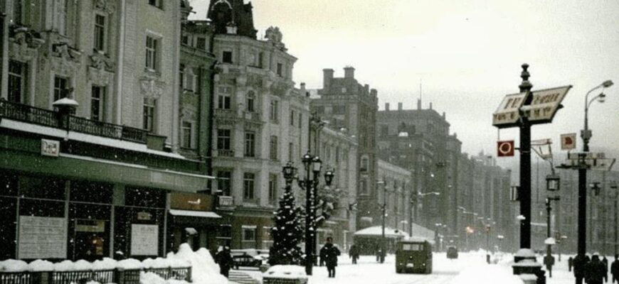 «Москва. Зима. Бульвар. Черно...»
