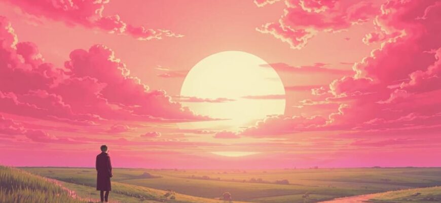 На закате («Бледнокрасный, весенний закат догорел…»)