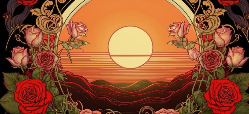 «Золотя заката розы...»