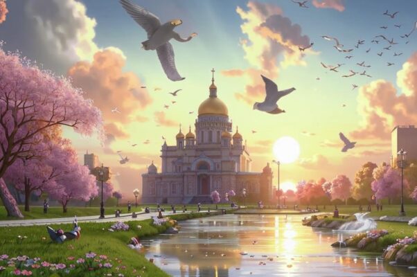 Городская весна...