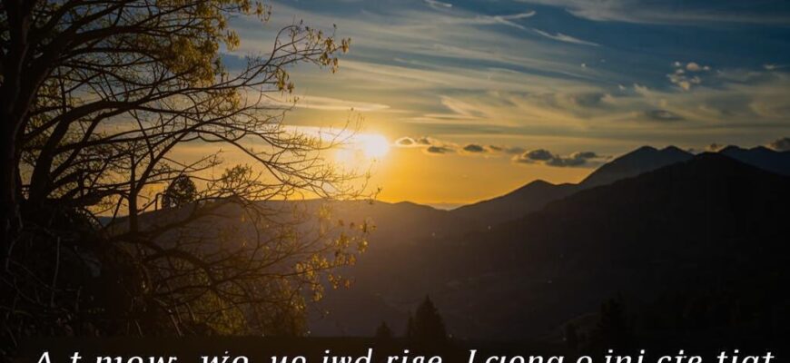 «В полдень мы были высоко в горах ...»