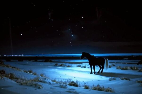 Дорожная дума («Позднею ночью, равниною снежно…»)