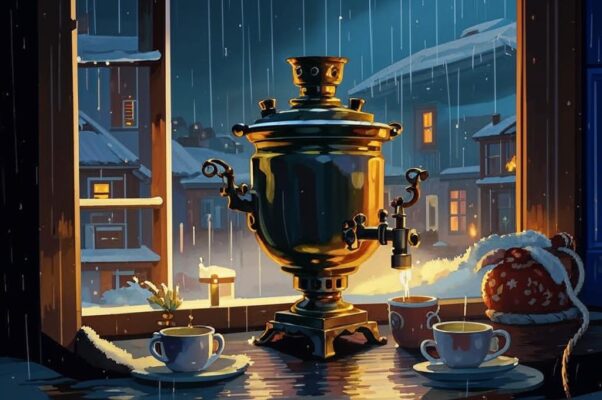 «На улице — дождик и слякоть...»