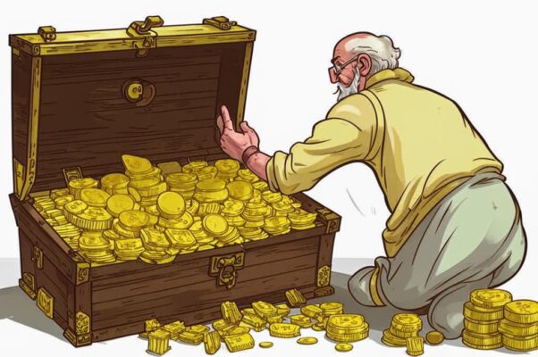 «Все золото в сундук сложил богач-мудрец...»